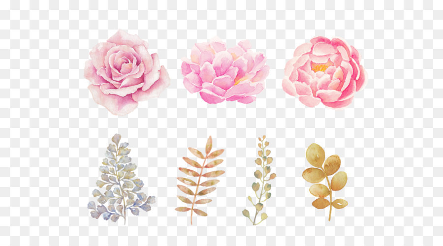 900x500 Pink Flowers Pink Flowers Watercolor Painting