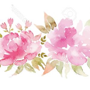 300x300 Vector Watercolor Rose Blush Clipart Watercolor Flower Pink Floral