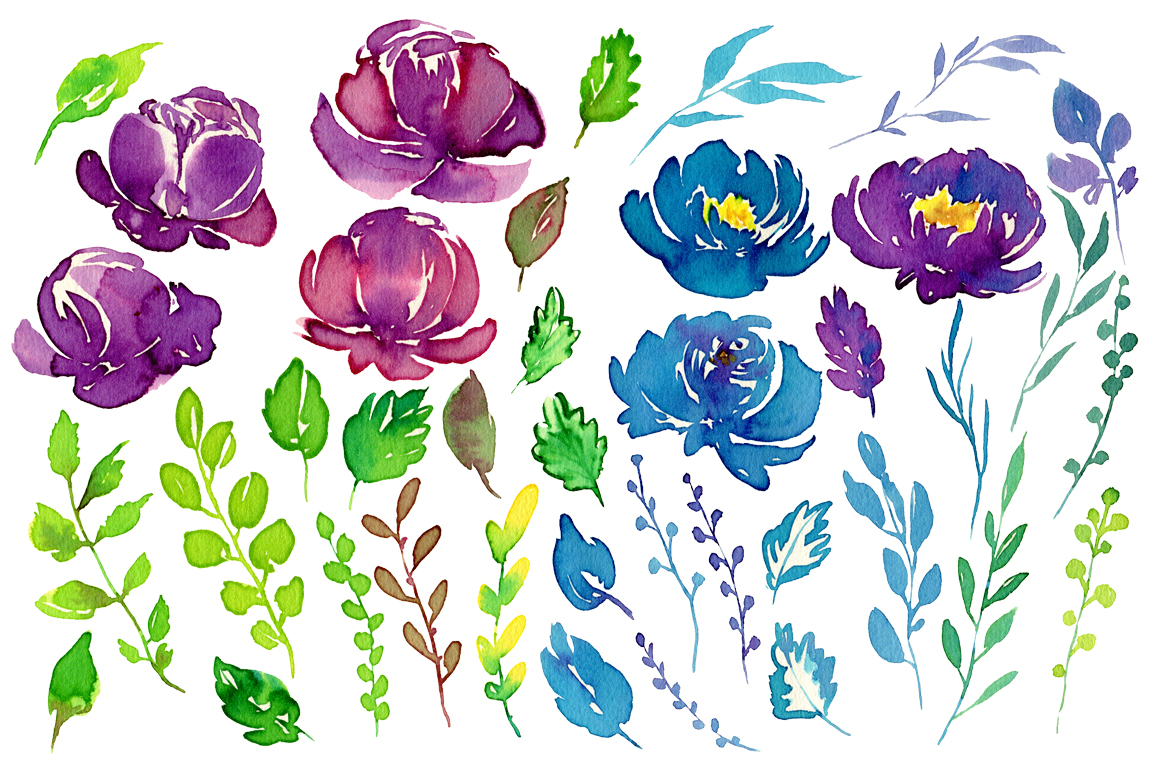 1160x772 Juicy Watercolor Flowers Png By Watercolorflowers
