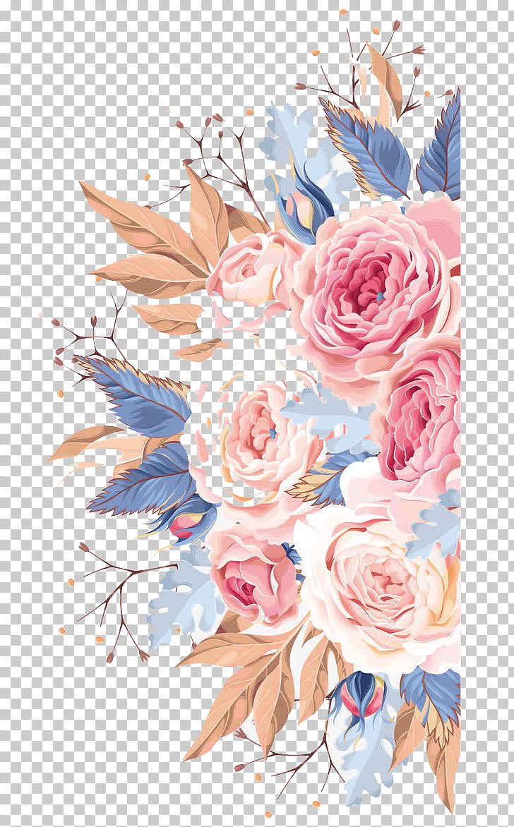 728x1172 Wedding Invitation Watercolor Painting Flower, Watercolor Flowers