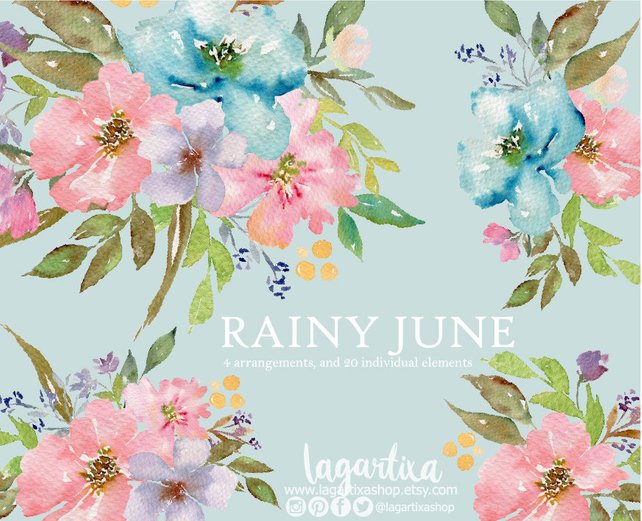 642x521 Floral Clipart Watercolor Flowers Png Wedding Bouquet Etsy