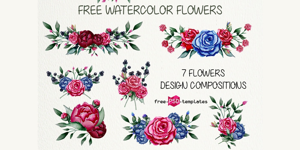 1000x500 Free Watercolour Elements For Designers Css Author