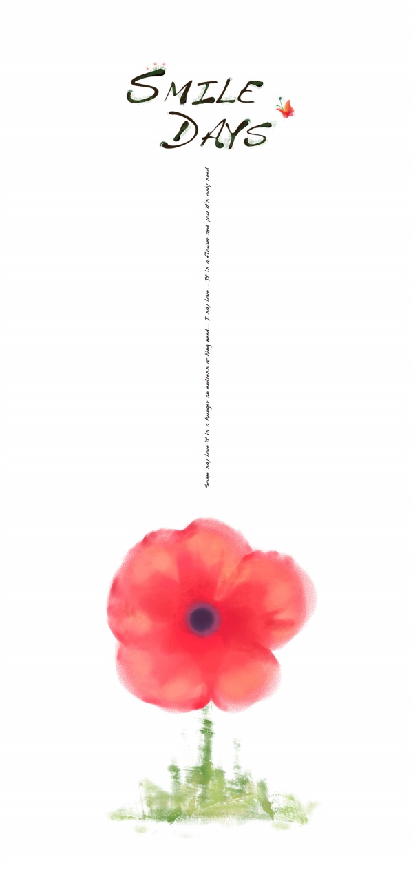 600x1263 Watercolor Flower Decoration Background Psd Free Download Psd