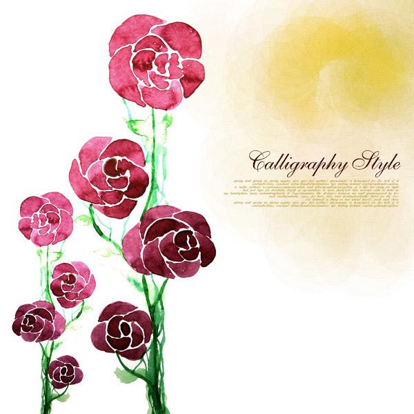 600x600 Watercolor Flower Plant [Psd]