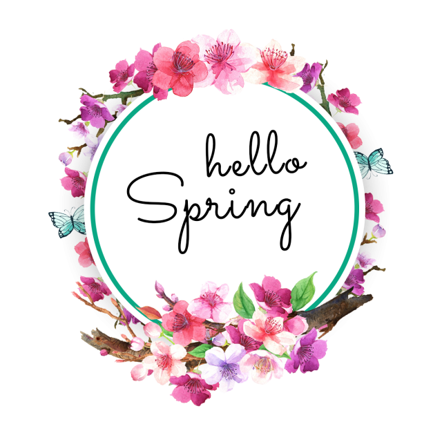 640x640 Watercolor Spring Flowers Wreaths, Watercolor, Flowers, Leaf Png