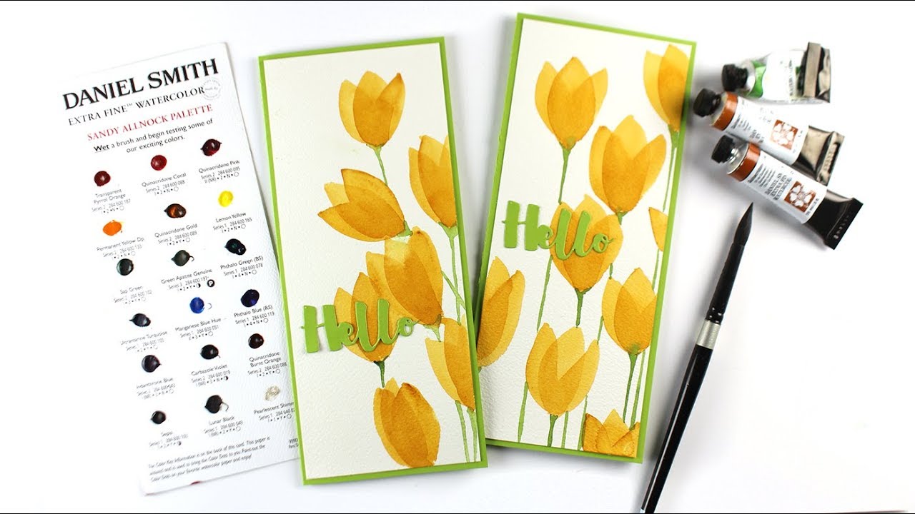 1280x720 Watercolor Flowers Series