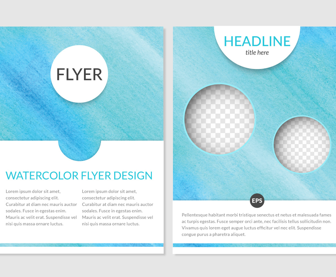 1136x936 Watercolor Flyer Design Vector Art Amp Graphics
