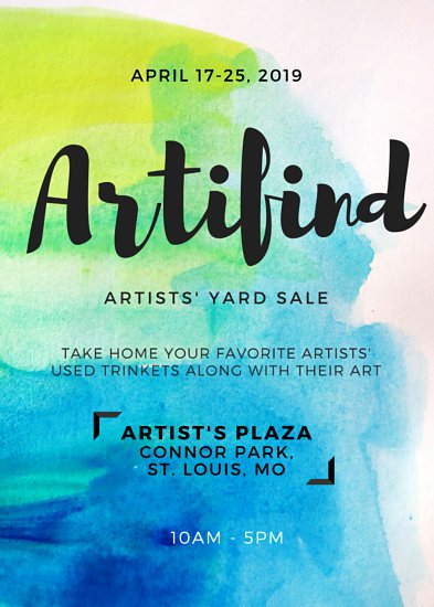 393x550 Watercolor Yard Sale Flyer