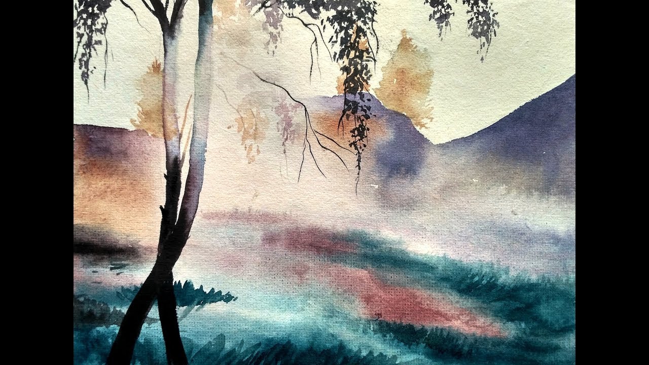 1280x720 How To Paint Fog With Watercolor Paint With David