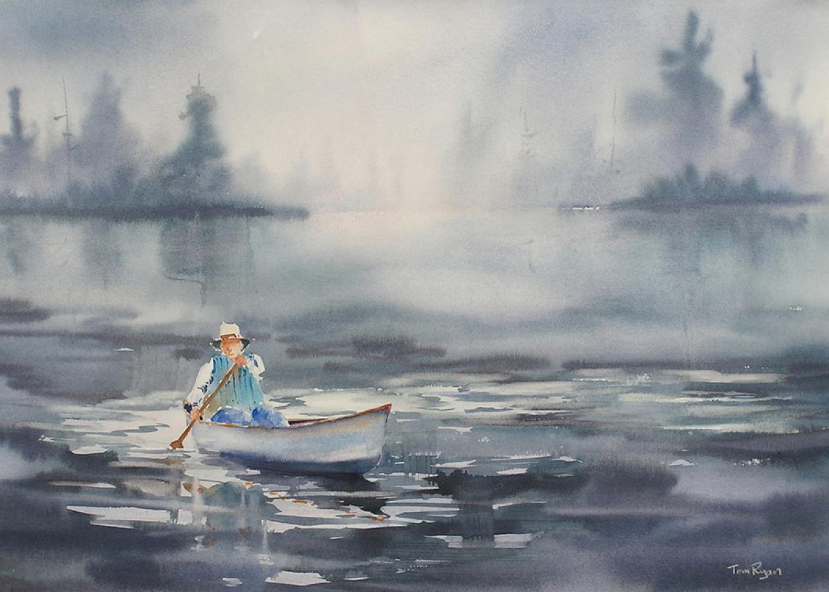 1200x857 Landscape Watercolor Paintings Out Of The Fog By Tom Ryan Watercolors