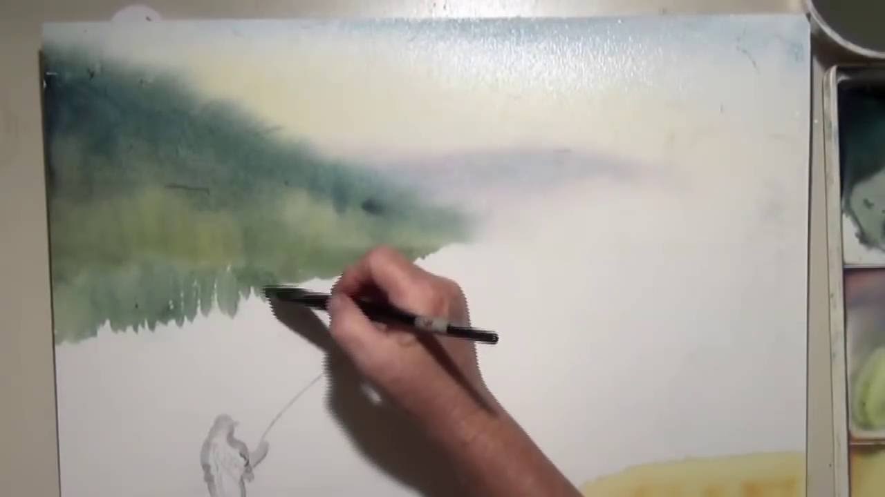 1280x720 Watercolor Painting Demo