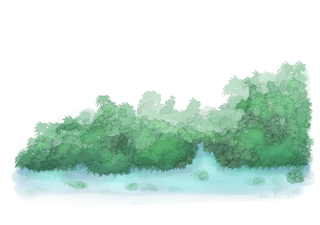 1064x750 Foliage Watercolor Brush For Clip Studio Paint By Aikokimichan On
