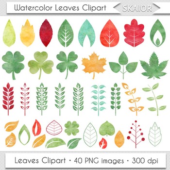 350x350 Watercolor Leaves Clip Art Autumn Leaf Clipart Silhouette