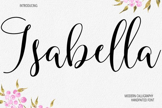 570x380 Digital Font Calligraphy Handwritten Script Wedding Watercolor Etsy
