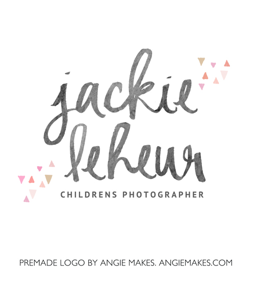 500x573 Watercolor Text Logo