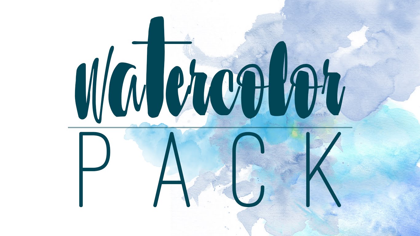 1366x768 Watercolor Brushes, Fonts Amp Textures [Pack]