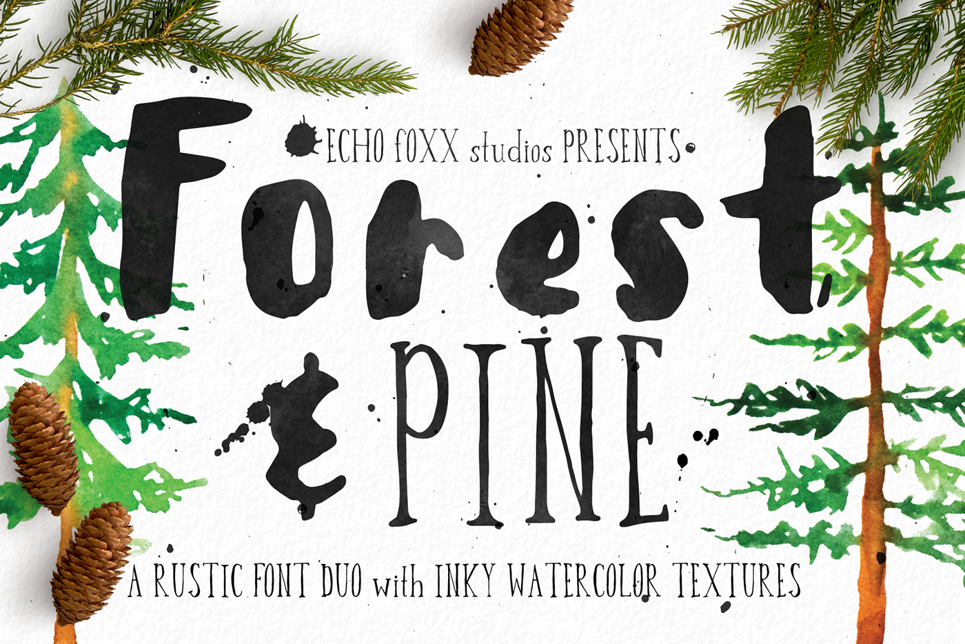 1400x934 Forest Amp Pine Free Hand Drawn Font Download On Behance