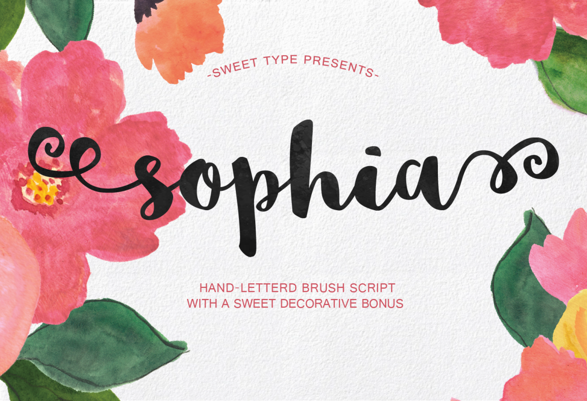1157x790 Sophia Free Handlettered Brush Script Font On Behance