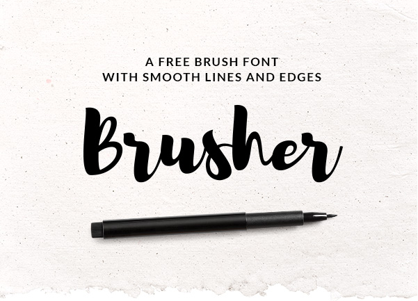 601x433 Brusher Font