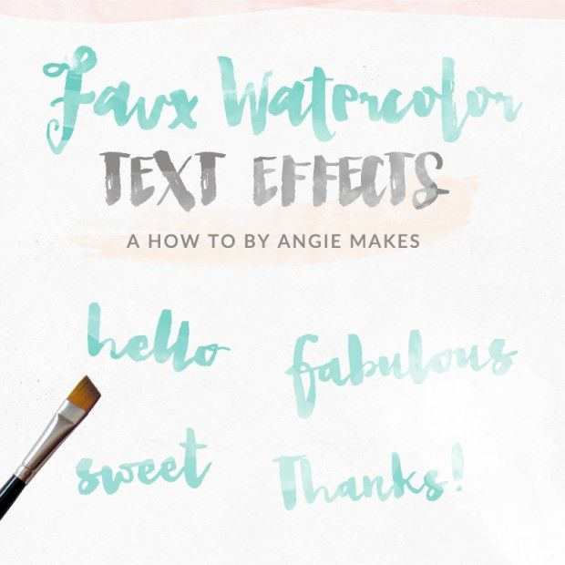 620x620 How To Make A Watercolor Text Effect Design For Free In Photoshop