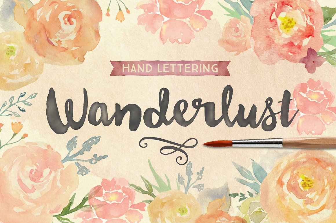 1160x772 Wanderlust Letters Font