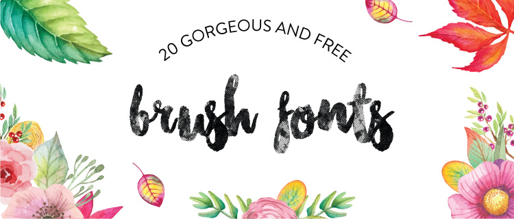 750x320 20 Gorgeous And Free Brush Fonts Starsunflower Studio Blog
