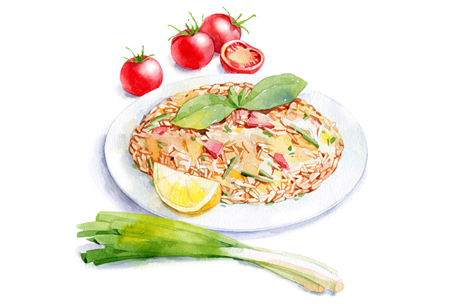 450x304 Watercolor Food For Afisha Eda On Behance