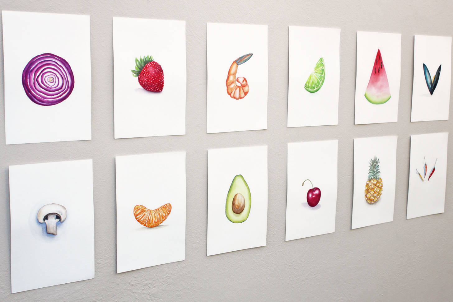 1456x971 Watermelon Original Watercolor