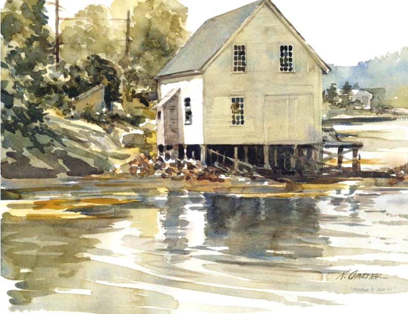 800x615 Original Watercolor Paintings For Sale From My Maine The Coastal