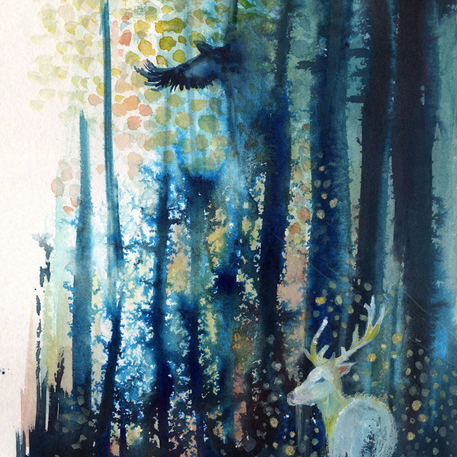 Watercolor Forest