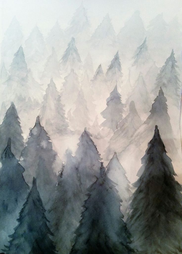 736x1028 Pro Watercolor Forest Background Prom