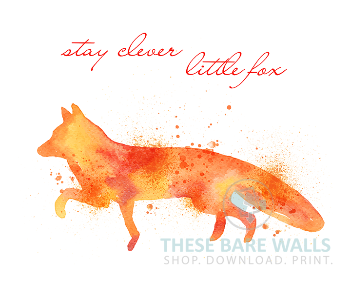 720x576 Watercolor Fox