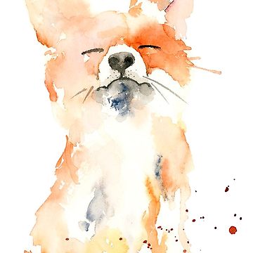 360x360 Watercolor Fox Classic T Shirt By Gautamaa Redbubble