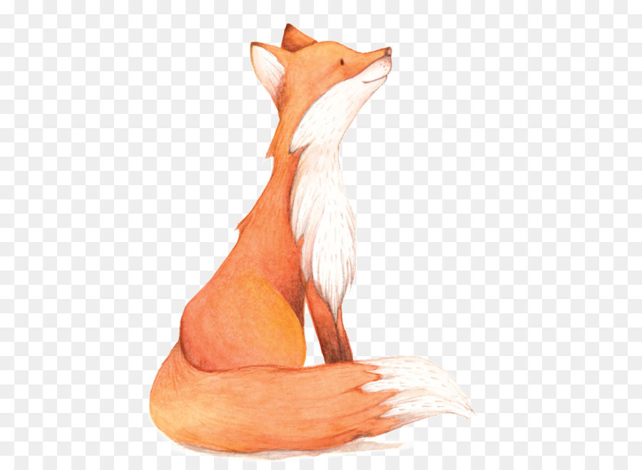 900x660 Watercolor Painting Fox Clip Art