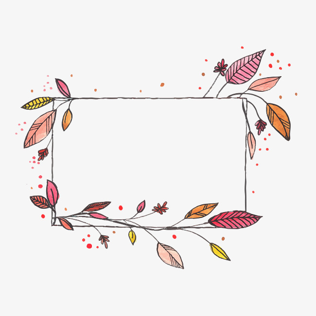 650x651 Hand Painted Watercolor Vector Decorative Frame, Hand Painted
