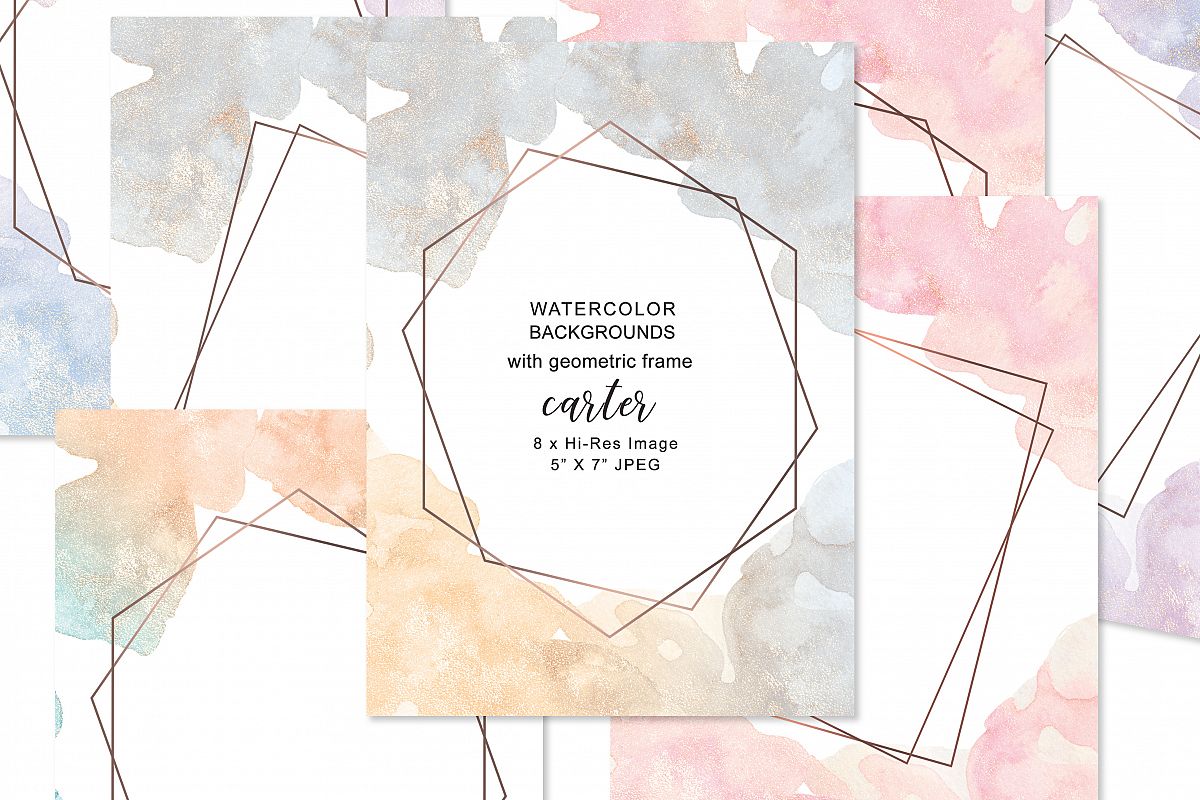 1200x800 Hand Painted Watercolor Washes Background