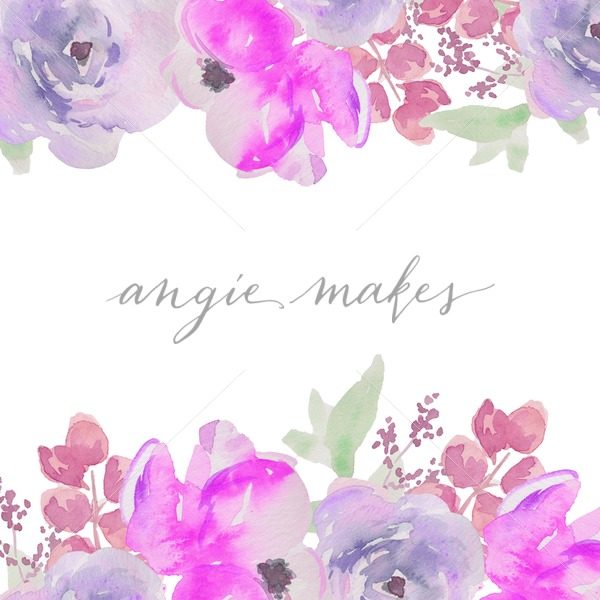 600x600 Purple And Pink Watercolor Flower Frame Background