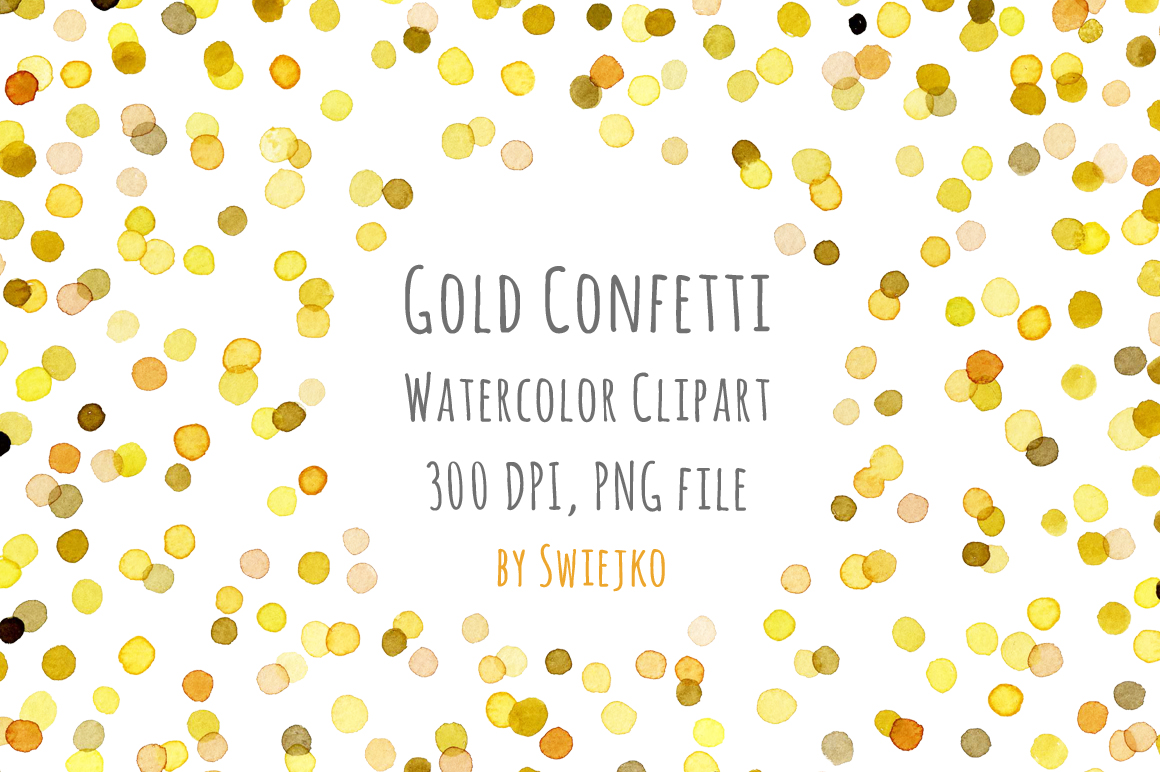 1160x772 Watercolor Clipart, Digital Confetti, Frame, New Year, Christmas