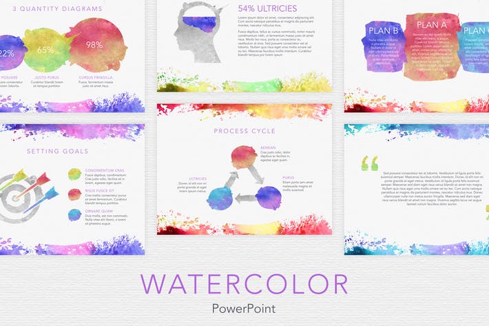 710x473 Watercolor Powerpoint Template Free Download Graphic Dl