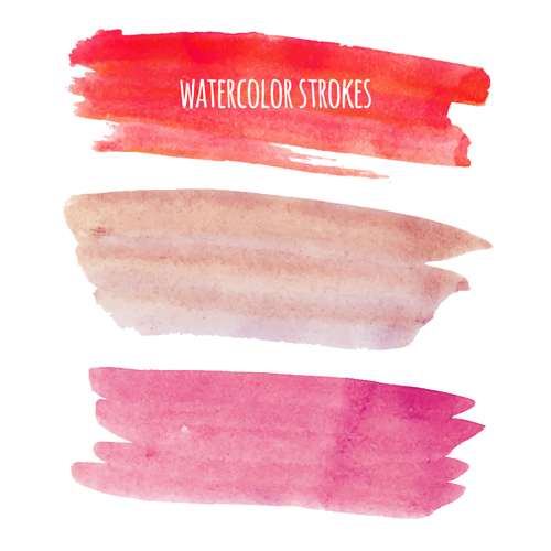 500x500 Watercolor Strokes Vector Brushes Set 05 Free Download