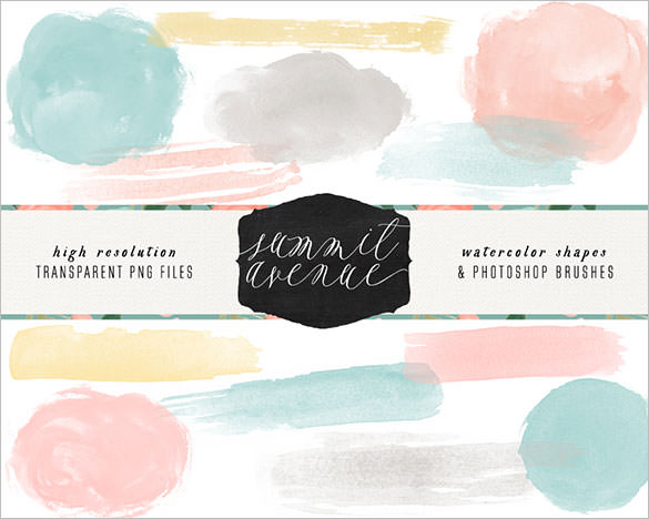 585x468 Photoshop Water Brushes Free Abr, Psd, Eps Format Download