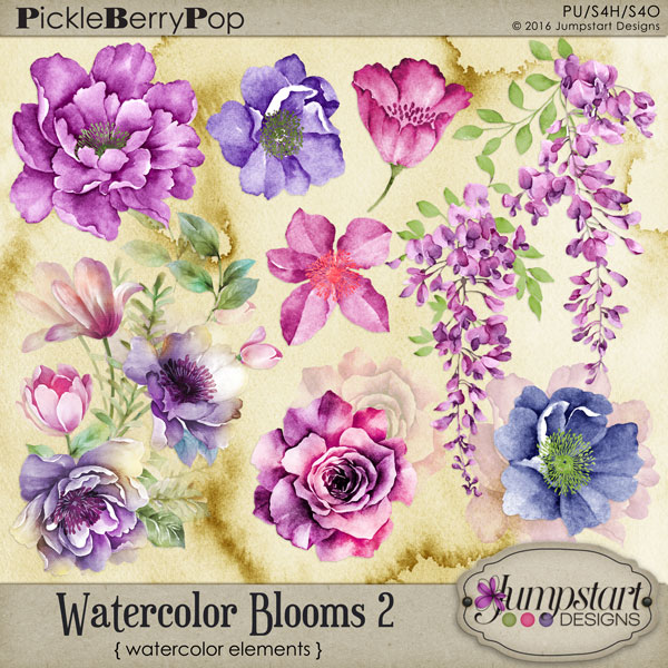 600x600 New Watercolor Pretties, Sales Amp Freebies From Jumpstart Designs