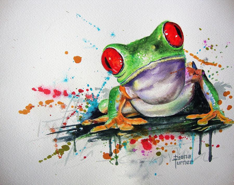 900x712 Frog Eye View Painting By Diana Turner