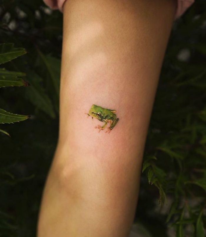 700x805 Tiny Frog Tattoo