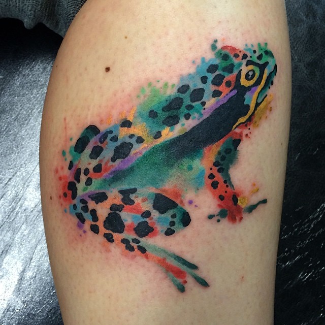 640x640 Watercolor Frog Tattoos Leg Tattoo Designs For Girls