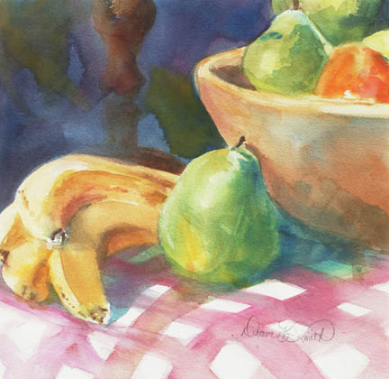 432x420 Fruit Bowl @ Watercolors By Diane K. Smith