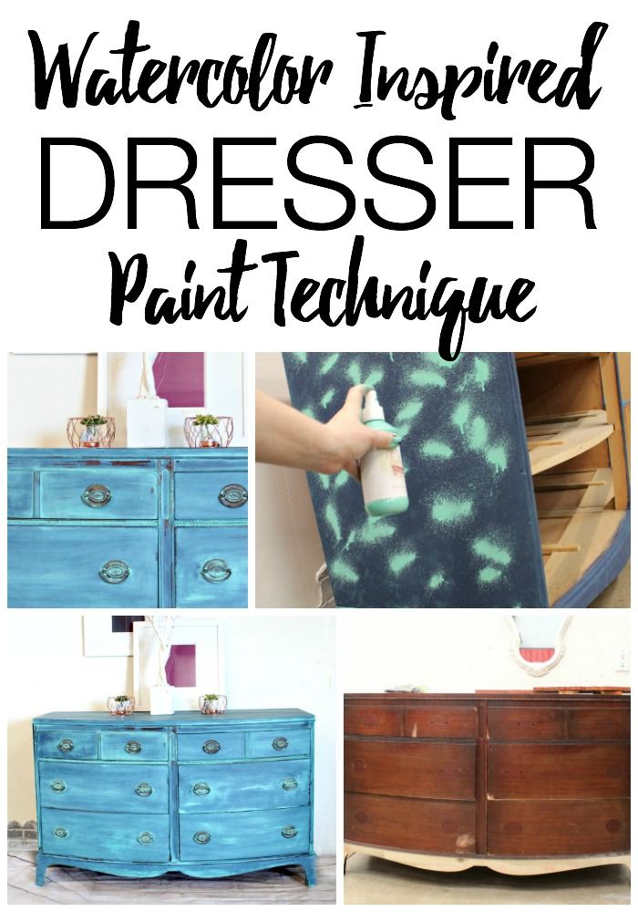 700x1000 Watercolor Painting On A Dresser