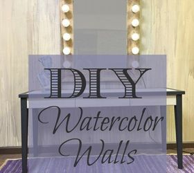 280x250 Diy Watercolor Walls + Desk Hometalk