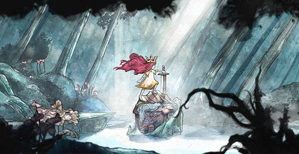 600x309 Child Of Light Video Game Main Character Design On Behance