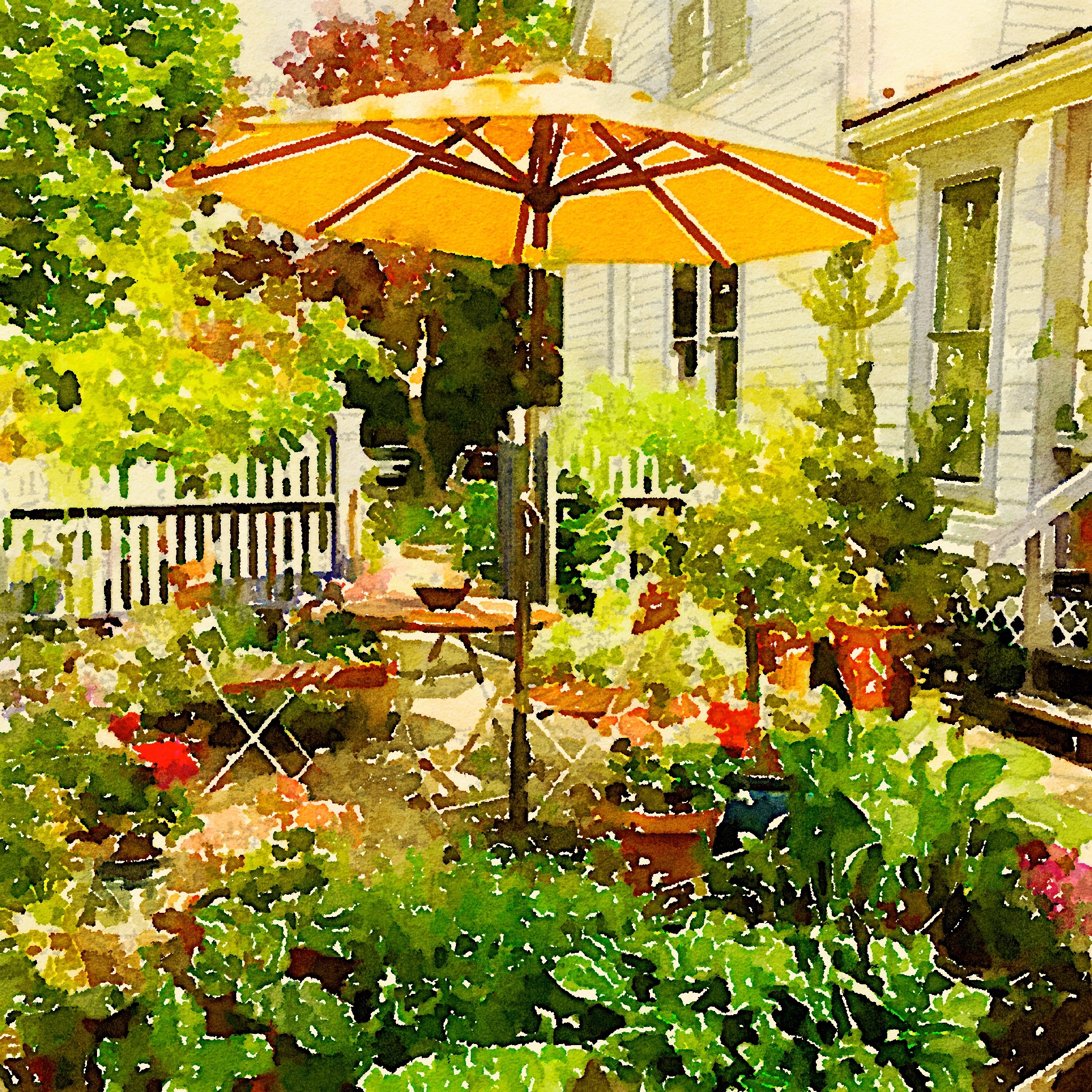 2048x2048 Garden In Watercolor Knox Gardner